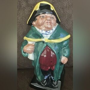 Colorful Ceramic Figurine Charles Dickens.